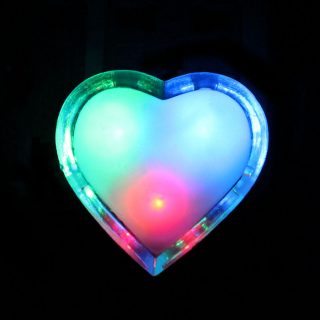 Beautiful Multi Colors Sensor Night Light Heart Shape