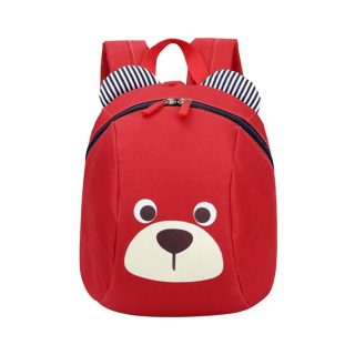 Cartoon Animal Face Kindergarten Backpacks Unisex Kids School Bag