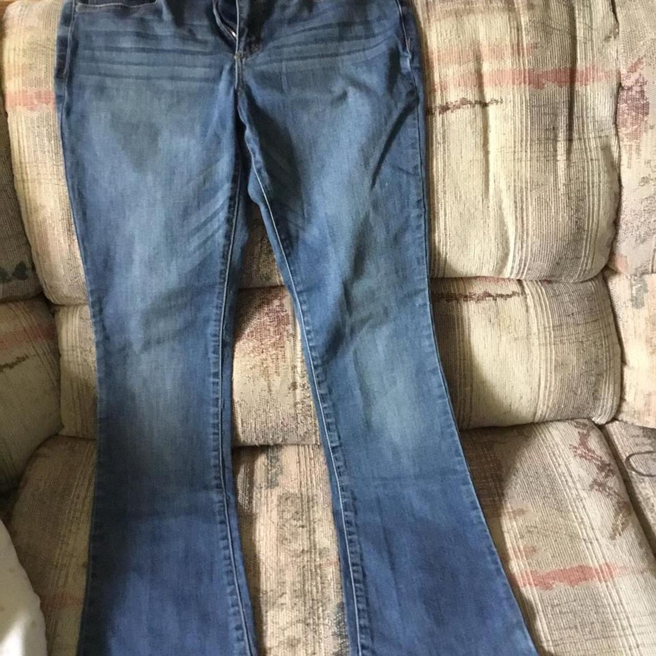 Women Blue Jean Flare Bottom-Size 11