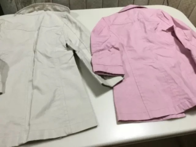 Girls Pink/Beige 2 Spring Coats-Sale in bundle - Image 3