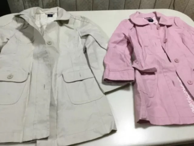 Girls Pink/Beige 2 Spring Coats-Sale in bundle