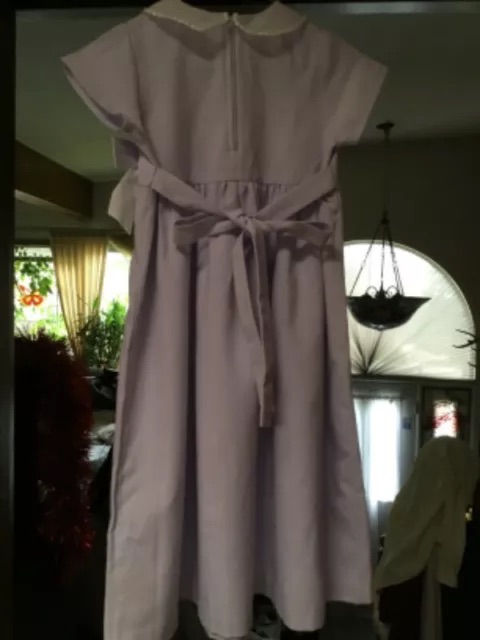 Elegant Lilac Girl Dress-Size 7 - Image 3